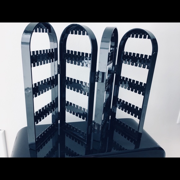 Black Jewelry Organizer Earrings bracelet necklace - Picture 2 of 6